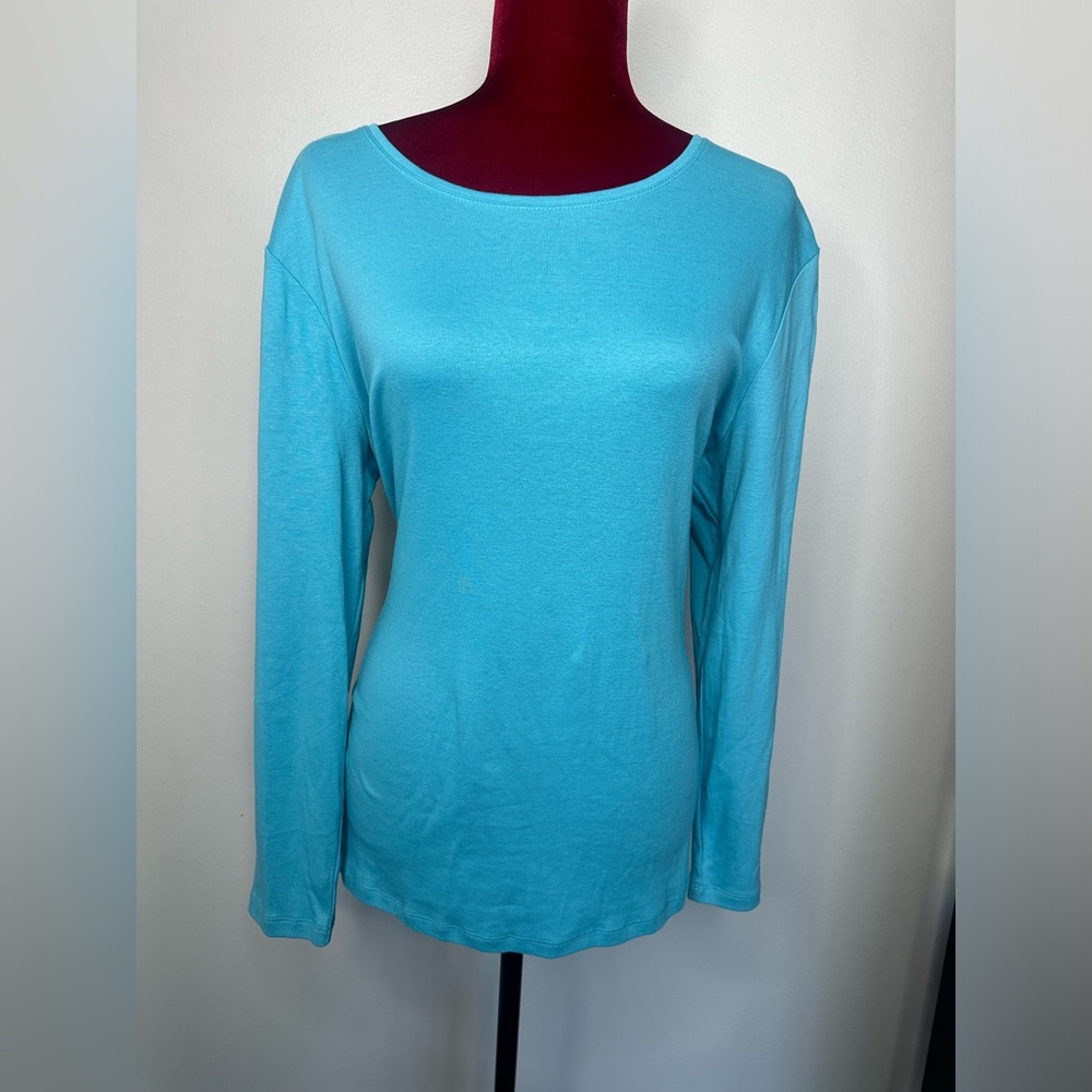 Sky blue long sleeve top